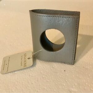 Set of 6 Nina Home by Nina Campbell Leather Napkin Rings